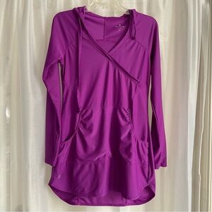 Athleta Wick It Wader Tops Swim Covers Purple Small